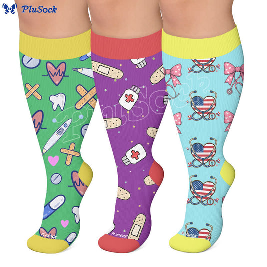 Plusock Plus Size Healthcare Compression Socks - image 0