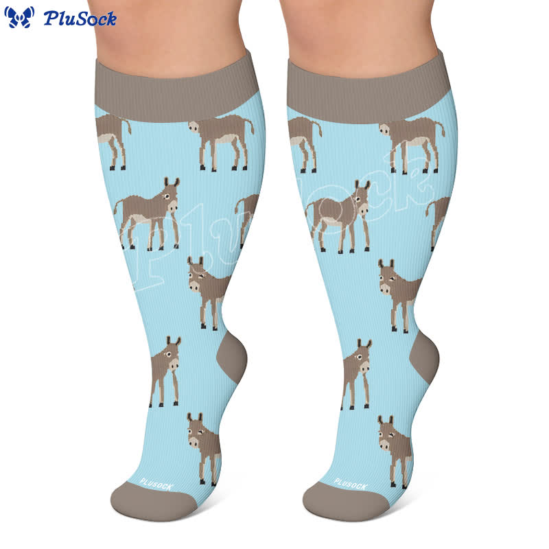 Plusock Plus Size Animal Compression Socks - image 5
