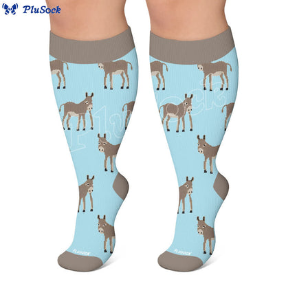 Plusock Plus Size Animal Compression Socks - image 5