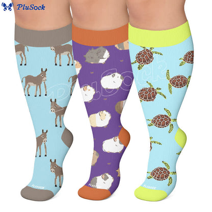 Plusock Plus Size Animal Compression Socks - image 0