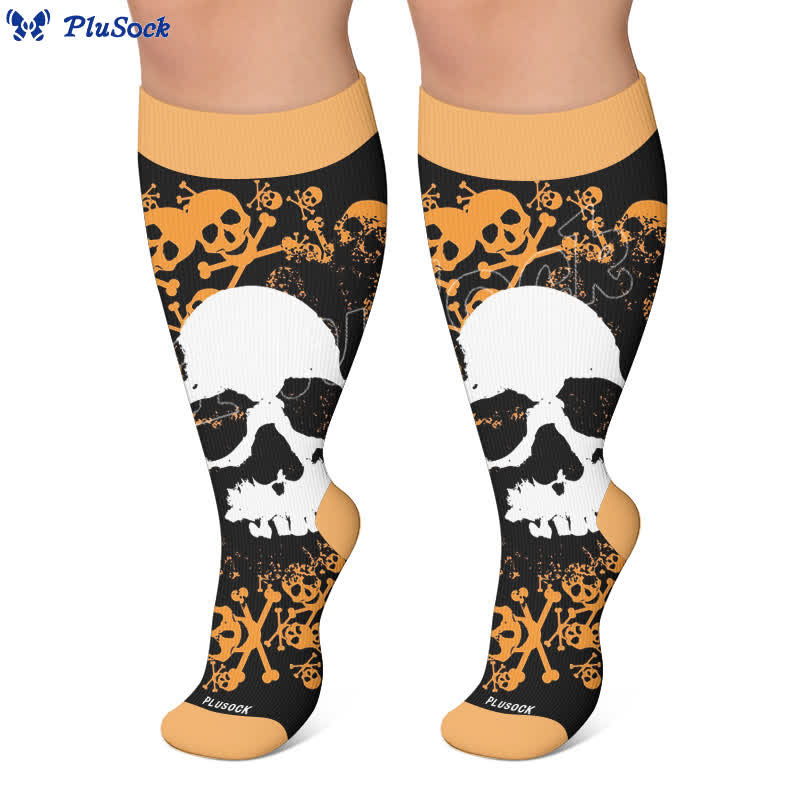 Plusock Plus Size Crossbone Compression Socks - image 6