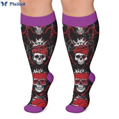 Plusock Plus Size Crossbone Compression Socks - image 7