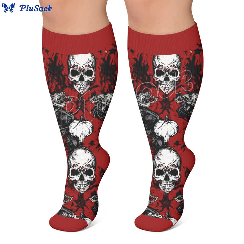 Plusock Plus Size Crossbone Compression Socks - image 5