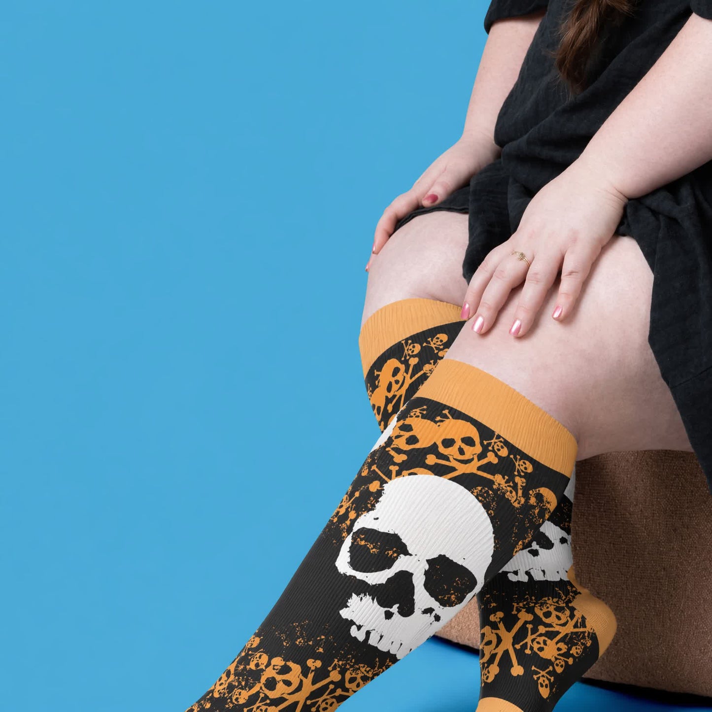 Plusock Plus Size Crossbone Compression Socks - image 2