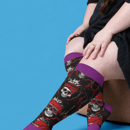 Plusock Plus Size Crossbone Compression Socks - image 3