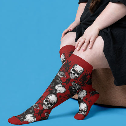 Plusock Plus Size Crossbone Compression Socks - image 1