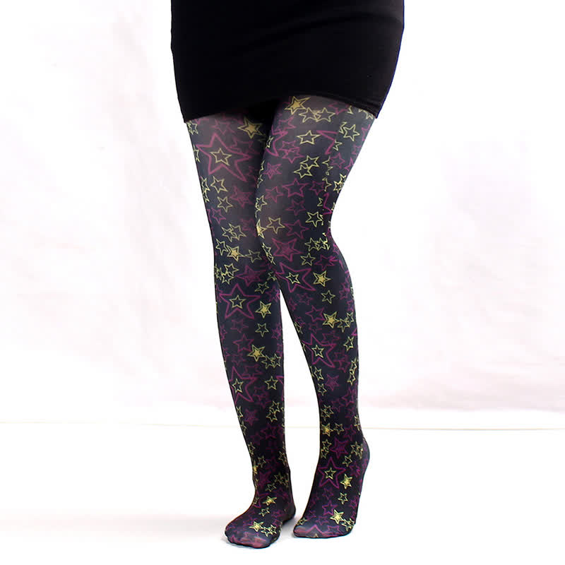 Plusock Starry Night Daily Pantyhose - A - One Size - image 0