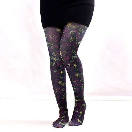 Plusock Starry Night Daily Pantyhose - A - One Size - image 0