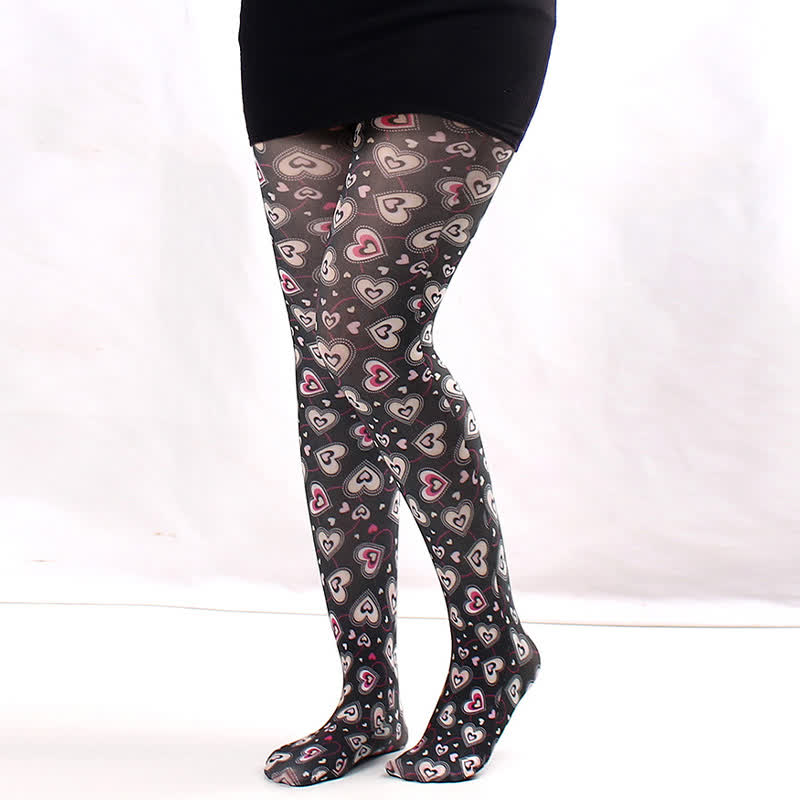 Plusock Floral Sheer Everyday Pantyhose - B - One Size - image 1