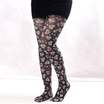 Plusock Floral Sheer Everyday Pantyhose - B - One Size - image 1