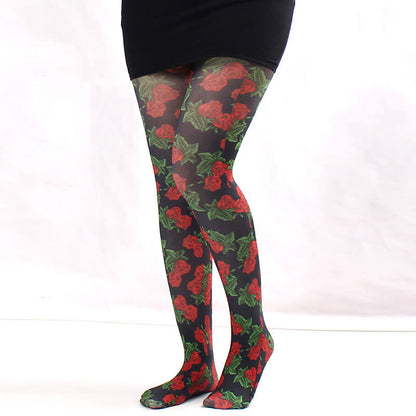 Plusock Floral Sheer Everyday Pantyhose - C - One Size - image 2