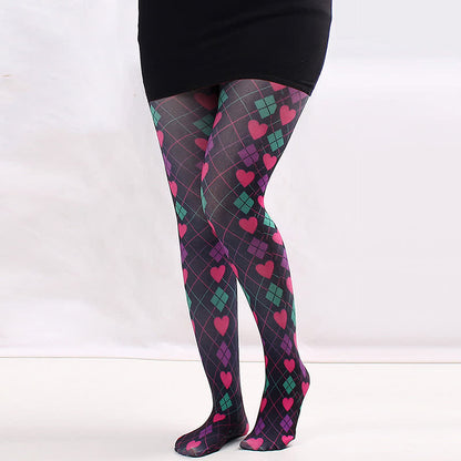 Plusock Floral Print Everyday Pantyhose - C - One Size - image 2
