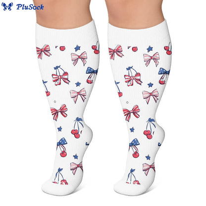 Plusock Plus Size Independence Balloons Compression Socks - image 6
