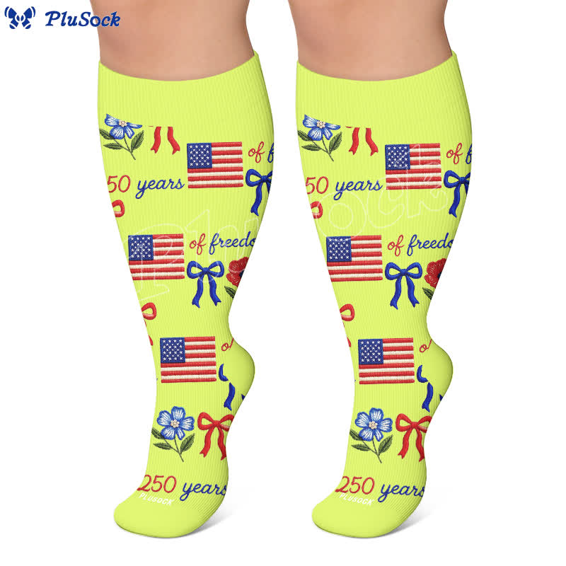 Plusock Plus Size Independence Balloons Compression Socks - image 7