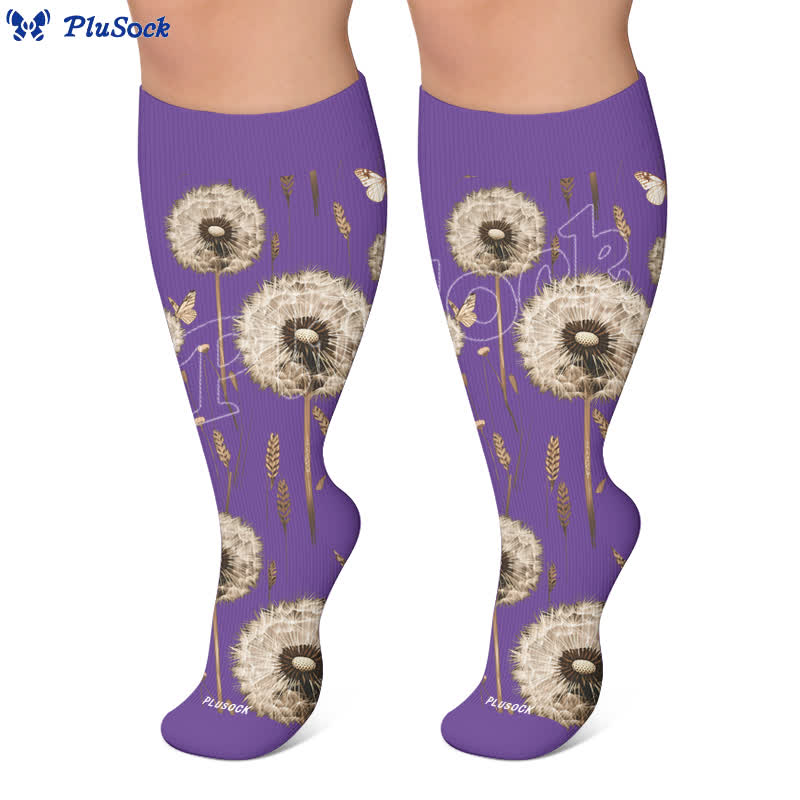 Plusock Plus Size Botanical Compression Socks - image 6