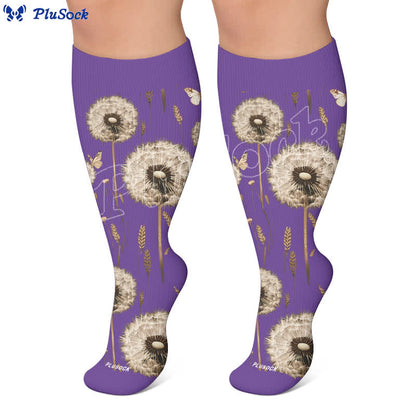 Plusock Plus Size Botanical Compression Socks - image 6