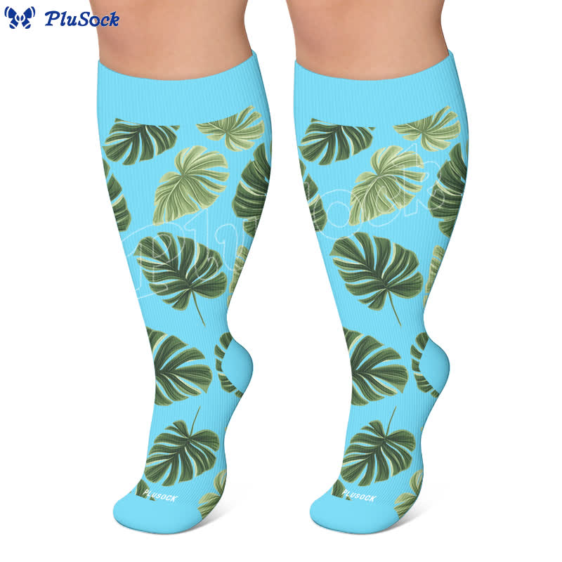 Plusock Plus Size Botanical Compression Socks - image 5