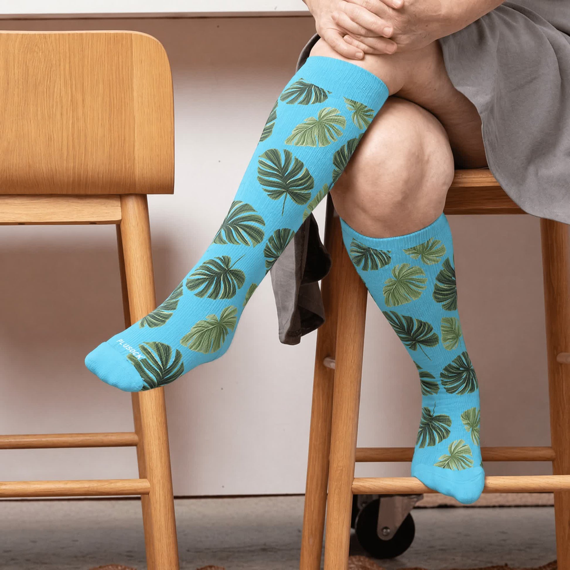 Plusock Plus Size Botanical Compression Socks - image 1