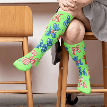 Plusock Plus Size Independence Balloons Compression Socks - image 1
