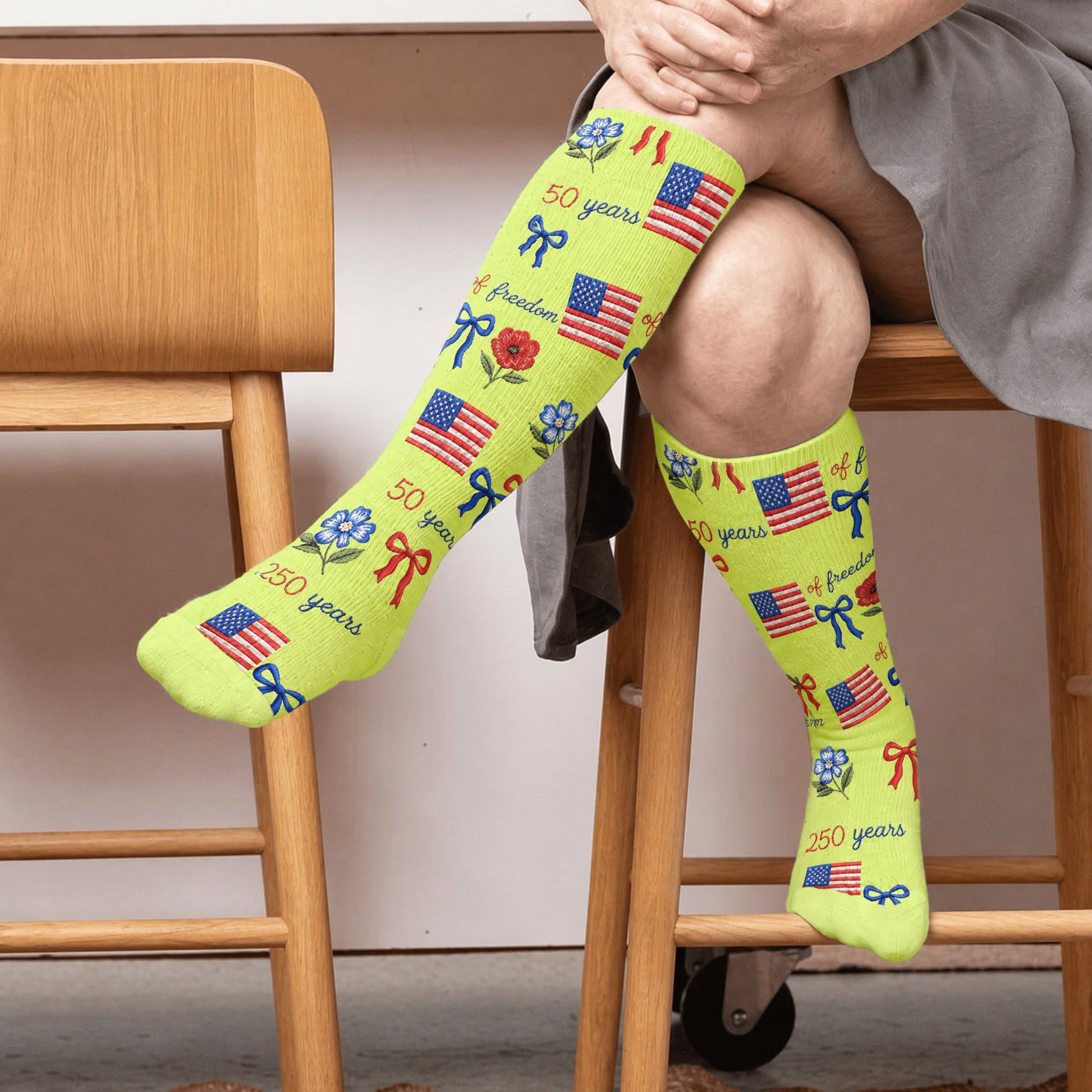 Plusock Plus Size Independence Balloons Compression Socks - image 3