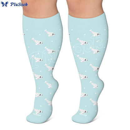 Plusock Plus Size Seal Otter Frog Compression Socks - image 7