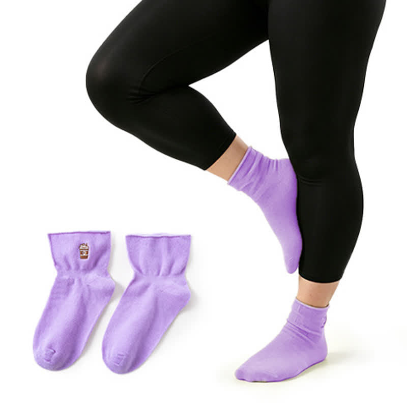 Plusock Soft Quarter Socks (2 Pairs) - Purple - EU37-41(US4-8) - image 6