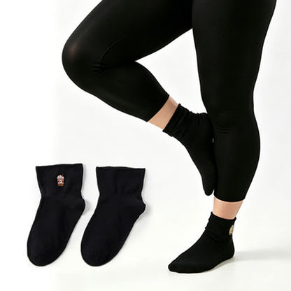 Plusock Soft Quarter Socks (2 Pairs) - Black - EU37-41(US4-8) - image 5