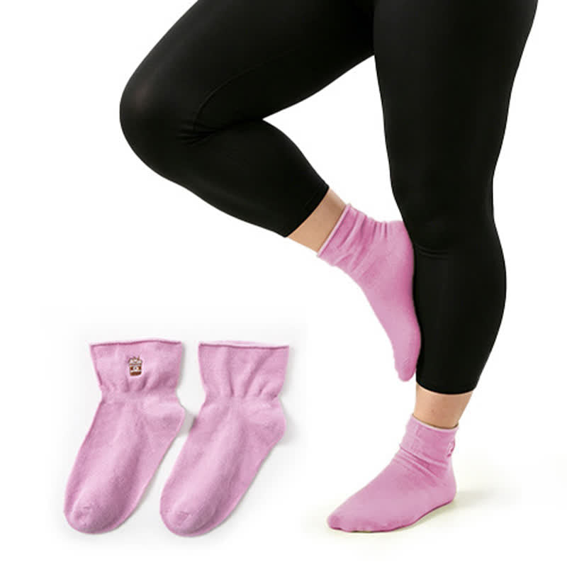 Plusock Soft Quarter Socks (2 Pairs) - Pink - EU37-41(US4-8) - image 2