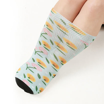 Plusock Plus Size Floral Garden Knee High Socks - image 1