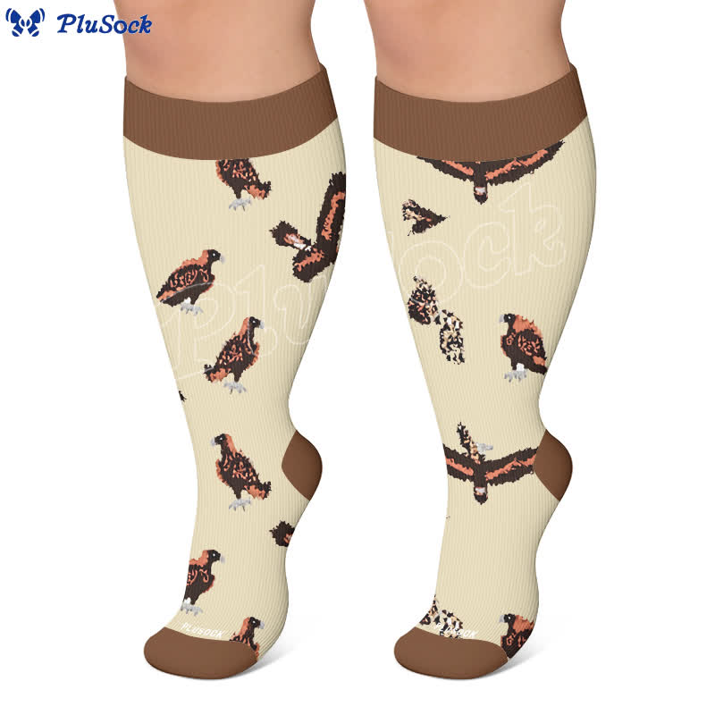 Plusock Plus Size Bird Compression Socks - image 6