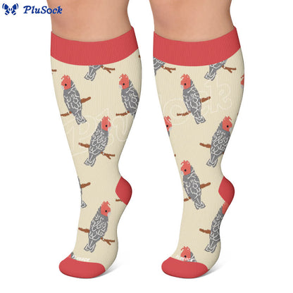 Plusock Plus Size Bird Compression Socks - image 7