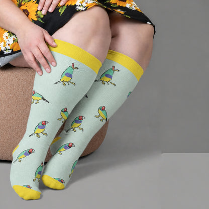 Plusock Plus Size Bird Compression Socks - image 1
