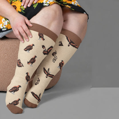 Plusock Plus Size Bird Compression Socks - image 2