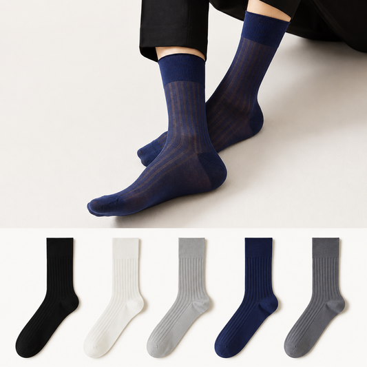 Plusock Silk Quarter Socks (5 Pairs) - Multicolor - EU39-44(US6.5-9.5) - image 0