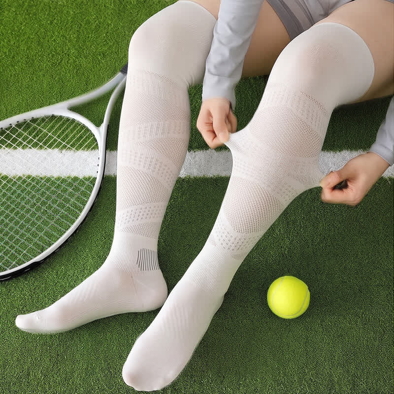 Plusock Breathable Over Knee Compression Socks(2 Pairs) - image 1