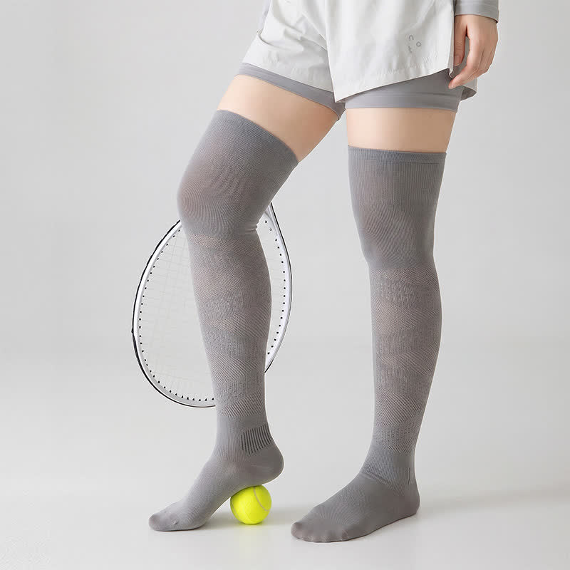 Plusock Breathable Over Knee Compression Socks(2 Pairs) - image 2