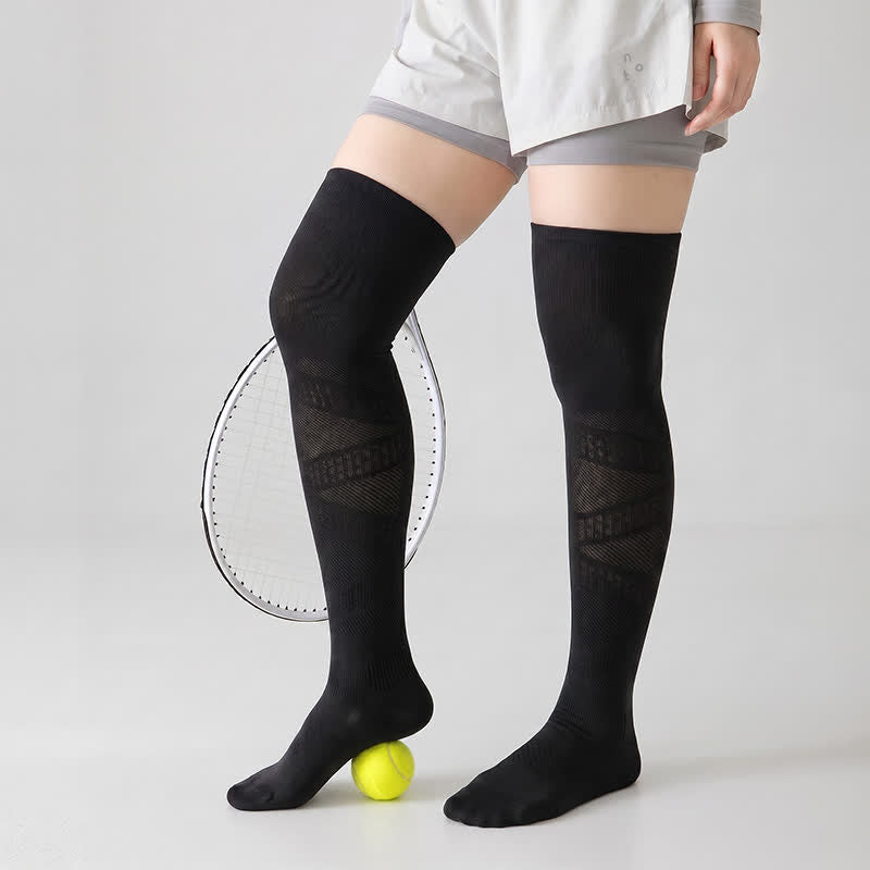 Plusock Breathable Over Knee Compression Socks(2 Pairs) - image 3
