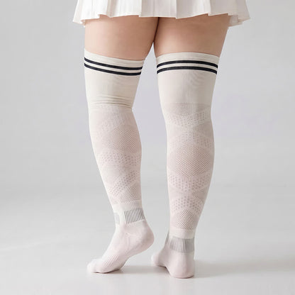 Plusock Breathable Over Knee Compression Socks(2 Pairs) - image 4
