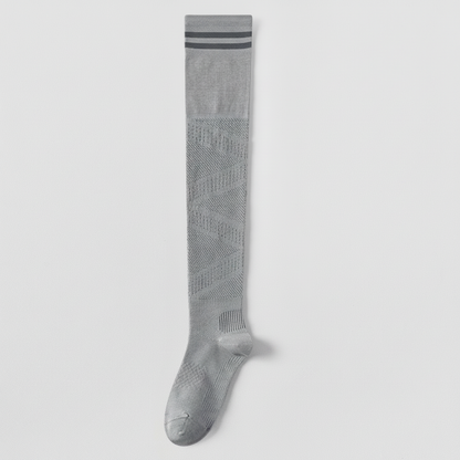 Plusock Breathable Over Knee Compression Socks(2 Pairs) - Grey-A - EU36-39(US3-6) - image 7
