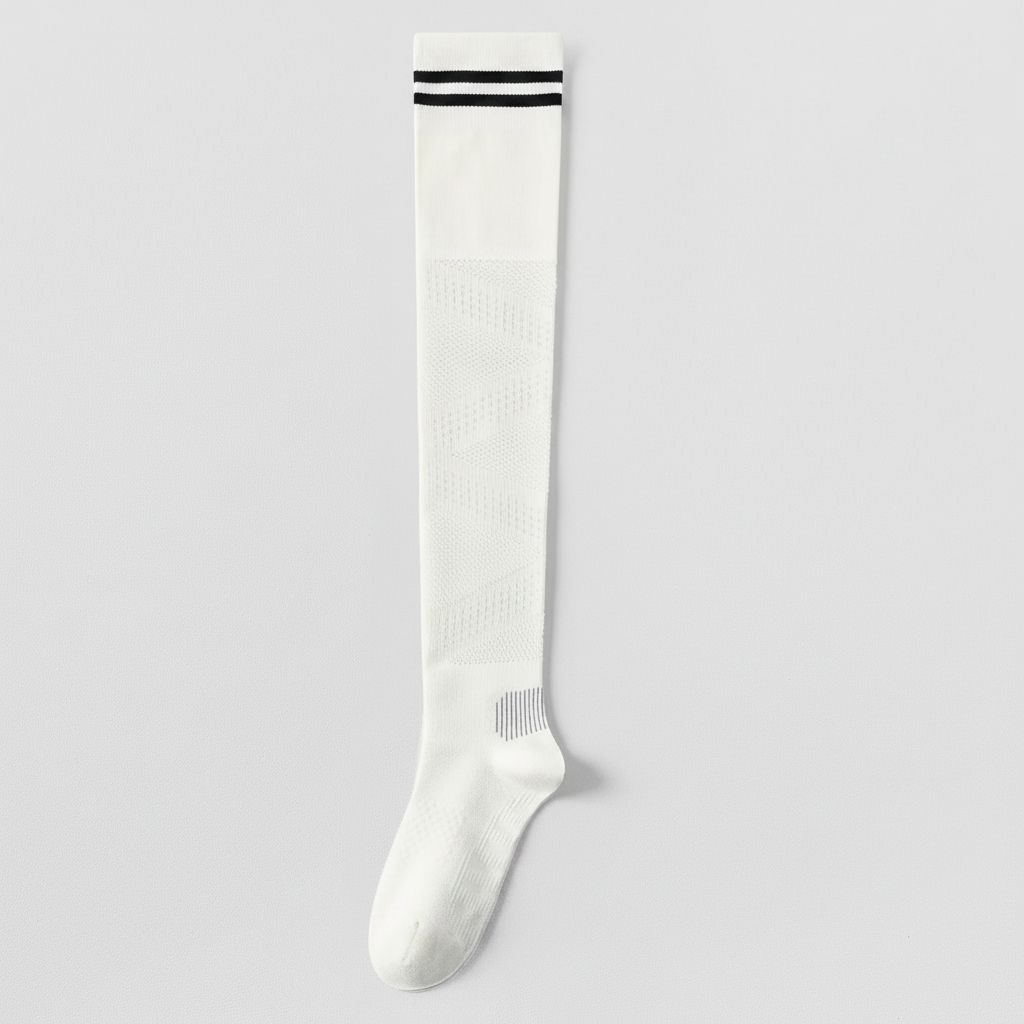 Plusock Breathable Over Knee Compression Socks(2 Pairs) - White-A - EU36-39(US3-6) - image 6