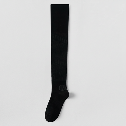 Plusock Breathable Over Knee Compression Socks(2 Pairs) - Black - EU36-39(US3-6) - image 8