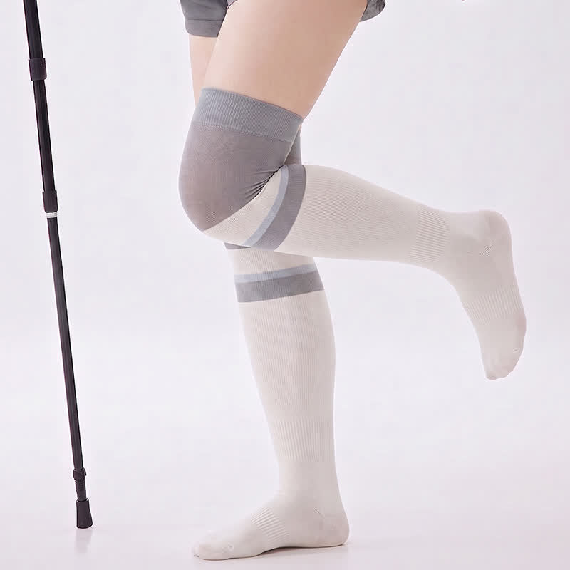 Plusock Colorblock Athletic Compression Socks(2 Pairs) - White - EU36-40(US3-7) - image 4