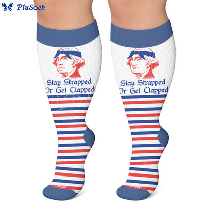 Plusock Plus Size Patriotic Compression Socks - image 5