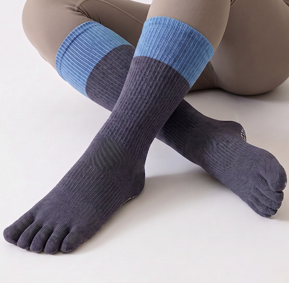 Plusock Colorblock Over Knee Socks(2 Pairs) - image 0
