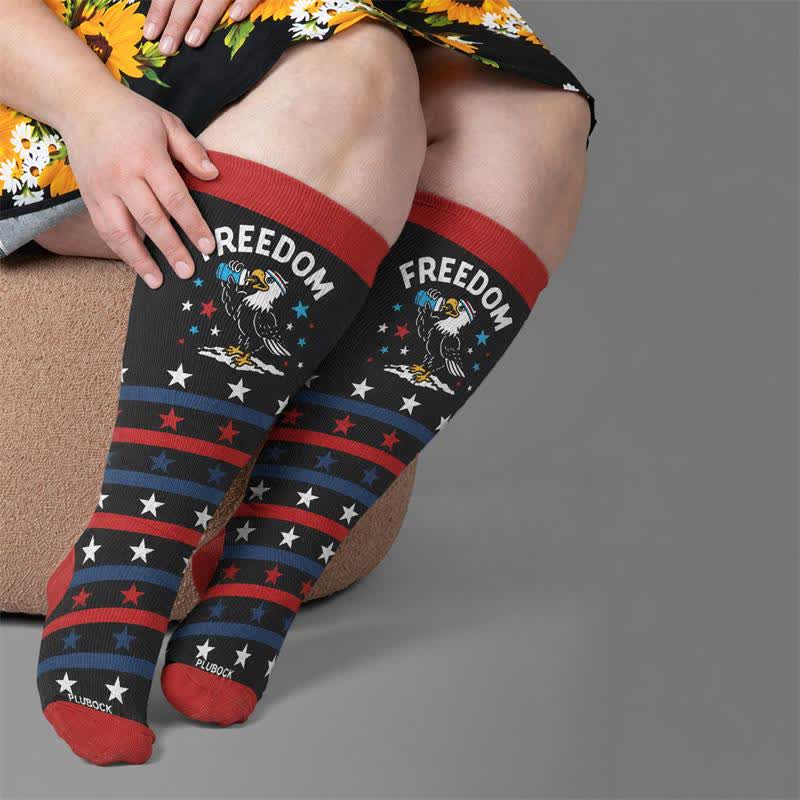 Plusock Plus Size Patriotic Compression Socks - image 3