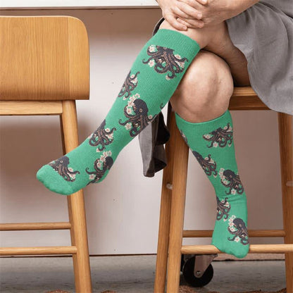 Plusock Plus Size Trendy Octopus Compression Socks - image 3
