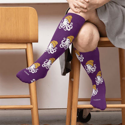 Plusock Plus Size Trendy Octopus Compression Socks - image 2