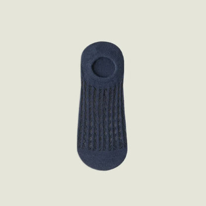 Plusock Breathable Mesh No Show Socks(7 Pairs) - Navy Blue - EU36-43(US3-9) - image 3