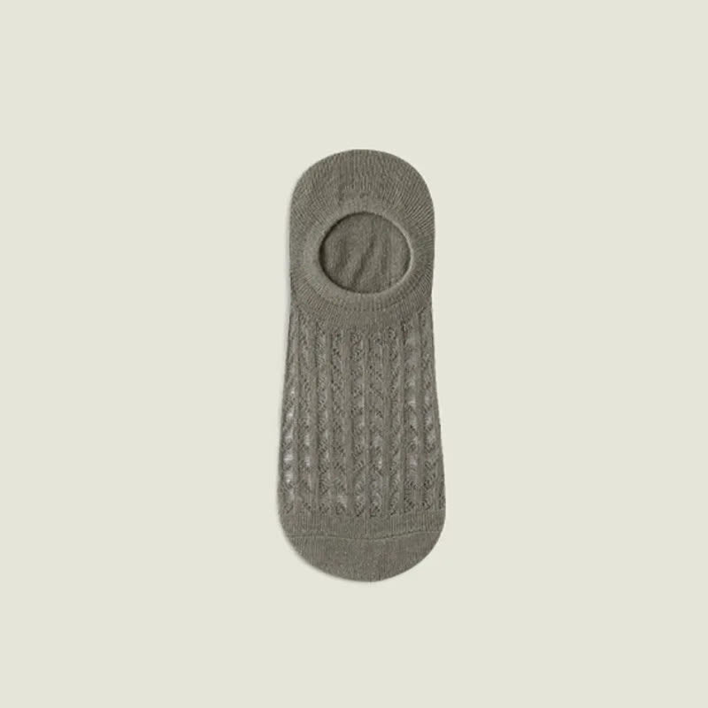 Plusock Breathable Mesh No Show Socks(7 Pairs) - Army Green - EU36-43(US3-9) - image 2