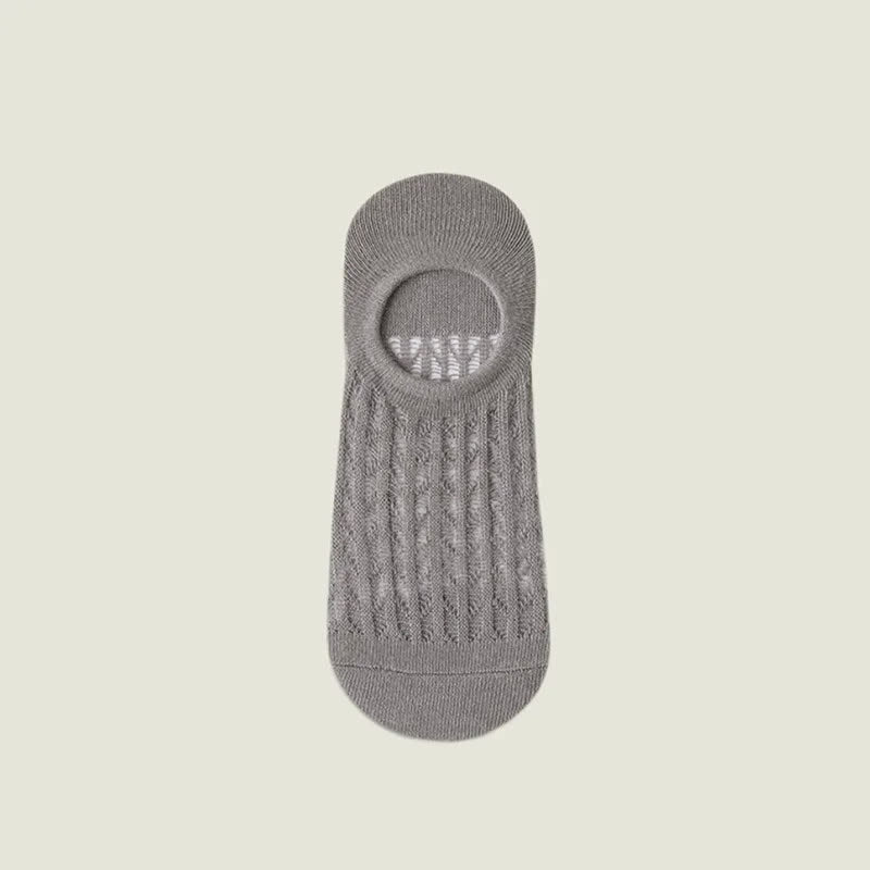 Plusock Breathable Mesh No Show Socks(7 Pairs) - Dark Grey - EU36-43(US3-9) - image 7